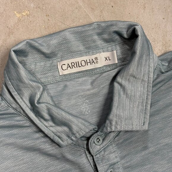 Cariloha Bamboo Golf Shirt Short Sleeve Polo Stretch Grey XL - Picture 3 of 8